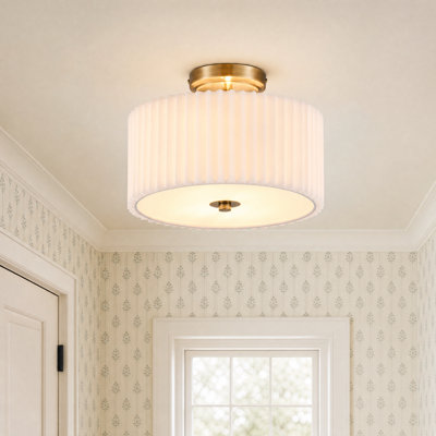Pelayo Polyester Semi Flush Mount