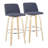 Thea 30" Fixed-Height Bar Stools with Bent Wood Legs & Round Footrest-94352146-94352149-129427576