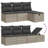  Garden Sofa Set Light Grey