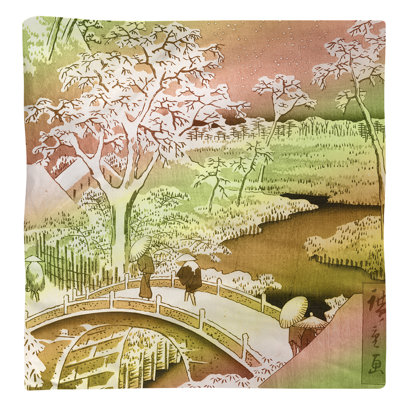 Utagawa Hiroshige Cotton Square Napkin