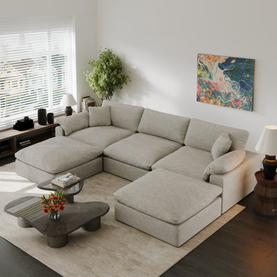 Canapé modulaire rembourré 5 pièces Amika pour canapé et salon Amika