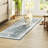 EVERWASH Haven Distressed Border Machine Washable Area Rug with AirFlo Technology, Blue, 8'x10'-126586812-126586811
