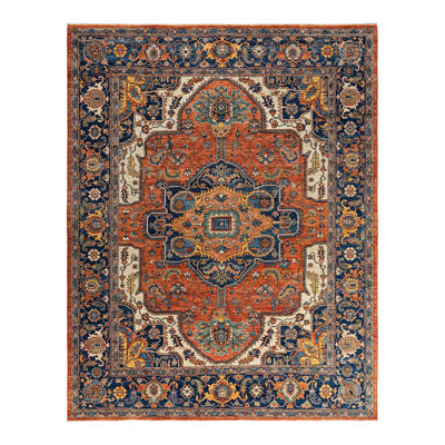 Demontra One-of-a-Kind 8' 1" X 10' 3" New Age Wool Area Rug Red