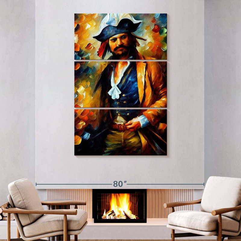 Ashelle The Pirate, 74" H x 48" W