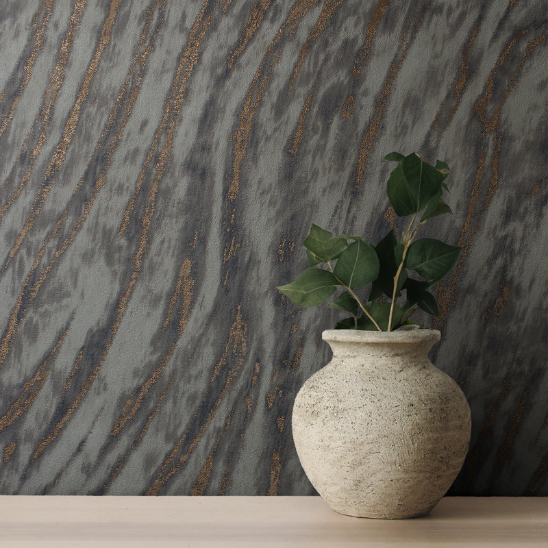 Alpen Home 10.5m x 52cm Ember Wallpaper Roll, Smoke