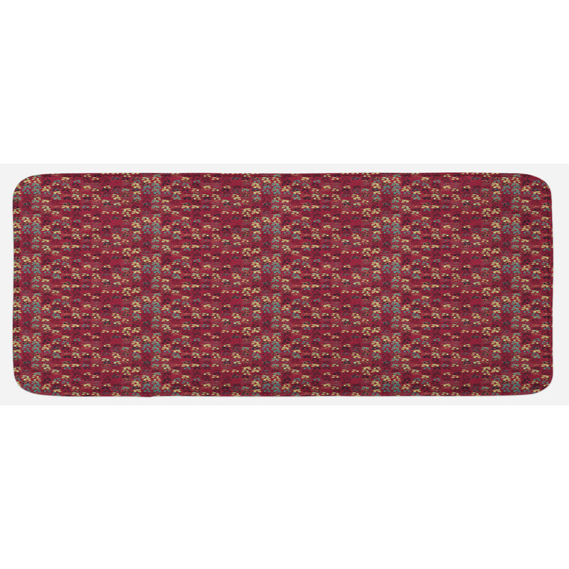 Tapis de cuisine à feuilles
