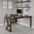 Nut-brown Rectangular Solid Wood Writing desk-166645183-166645181