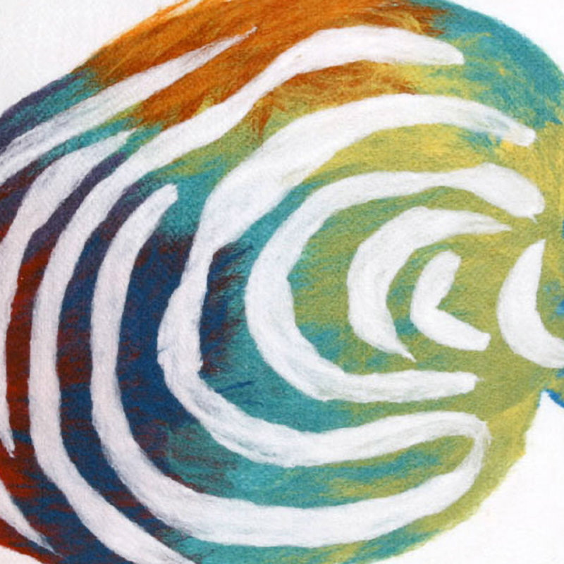 Vision III Rainbow Fish Throw Pillow