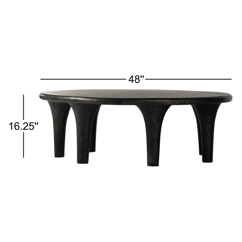 Kelden Coffee Table, Raw Black