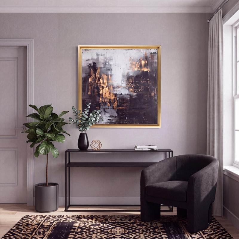 Nocturne in Gold, 40" H x 40" W