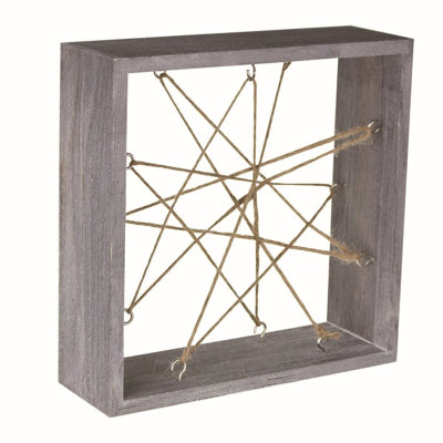 Whitewashed Wooden Air Plant Frame