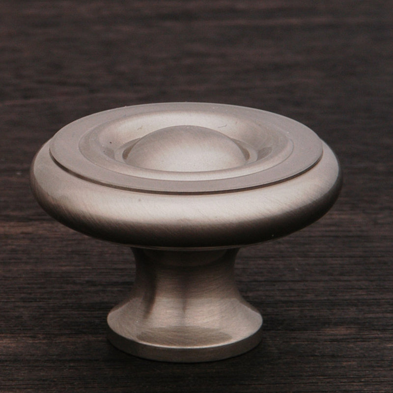 Poignée champignon géorgienne unie CK Series, Diamètre du bouton 1,5 po, Nickel satiné