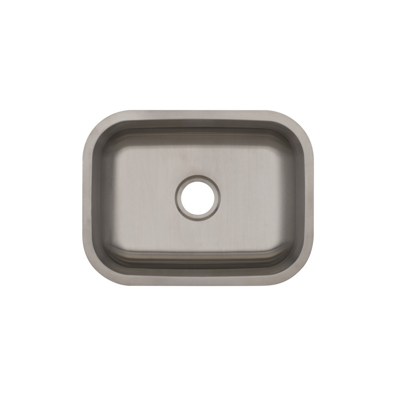 23.38 " L Undermount Single Bowl Stainless Steel Kitchen Sink