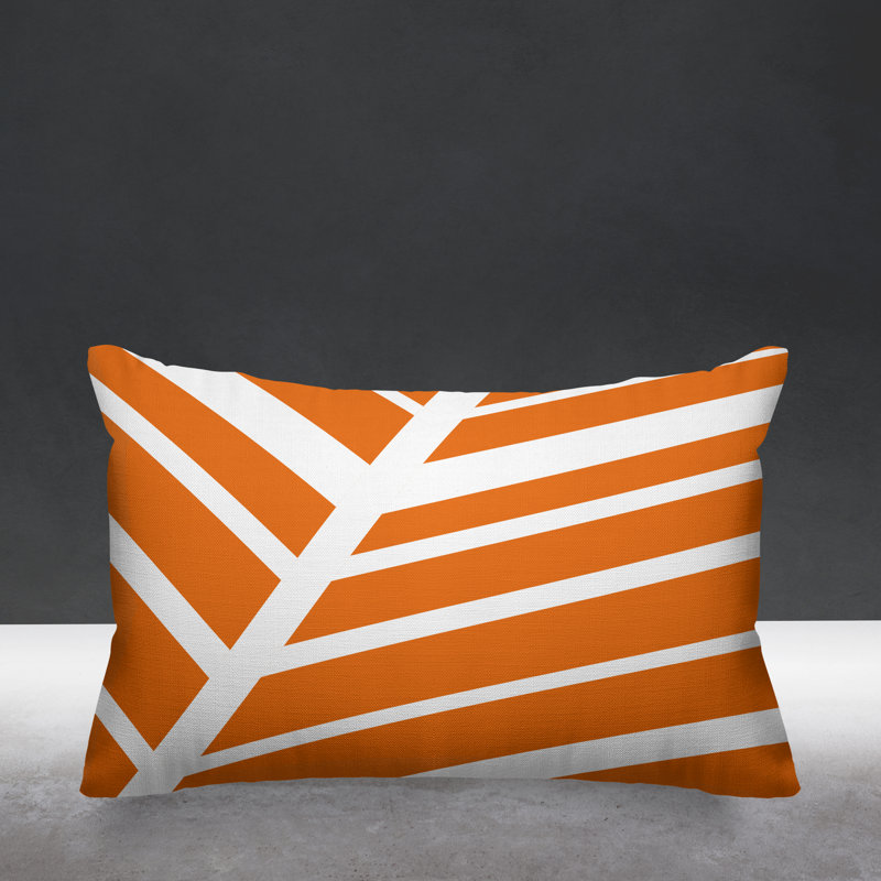 Coussin décoratif intérieur / extérieur Sanford, Orange