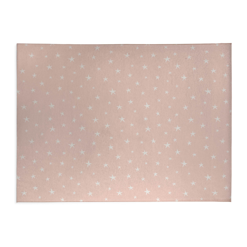 Tapis de cuisine antidérapant Starry Night, Rose, Rectangulaire 3 pi x 5 pi