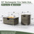 31.5" W X 15.35" H Outdoor Wicker Propane Fire Pit Table With Hidden Fuel Tank-936801021