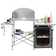 Gymax 57.5'' W x 18'' D Metal Grill Cart Or Table