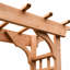 155cm W x 66cm D Solid Wood Arbour in Brown