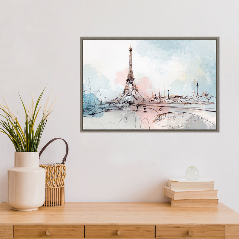 Reproduction d’art sur toile, "Blushing Paris" par Isabelle Z-Floater