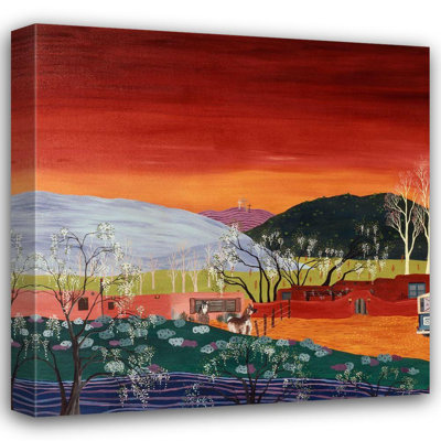 Lark Manor ™, art sur toile tendue avec la galerie Kristin, Nelson, Galisteo, Nouveau-Mexique, gauche