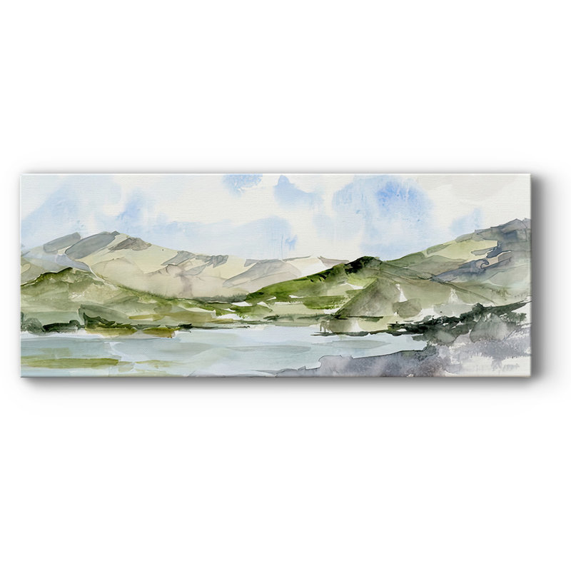 Serene Mountains I sur toile, H 20 po x l 50 po x P 1,5 po