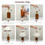 Lampe de table moderne en bois, avec pétale unique - lampe de table en forme de lin pour le salon de la chambre à coucher, utilisez une ampoule E26 (ampoule non incluse)