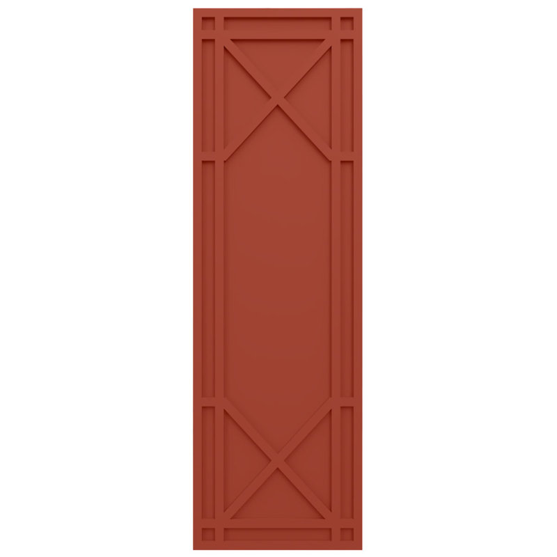 Volets à panneau plat, 12", 66", Feuilles colorées