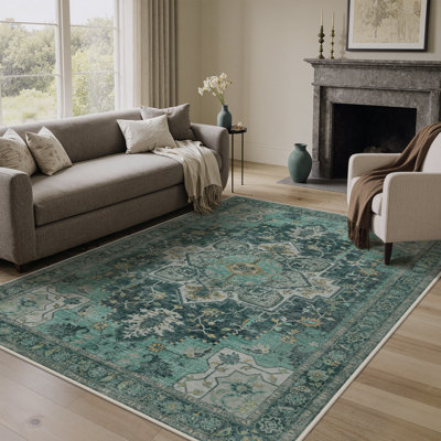 Roehit Oriental Performance Machine Washable Area Rug