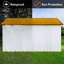 Abri de jardin en métal 12 pi x 10 pi blanc et jaune avec fenêtre-119307024-119307025