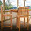 Elzas Outdoor Teak Bar Stool-1899720957