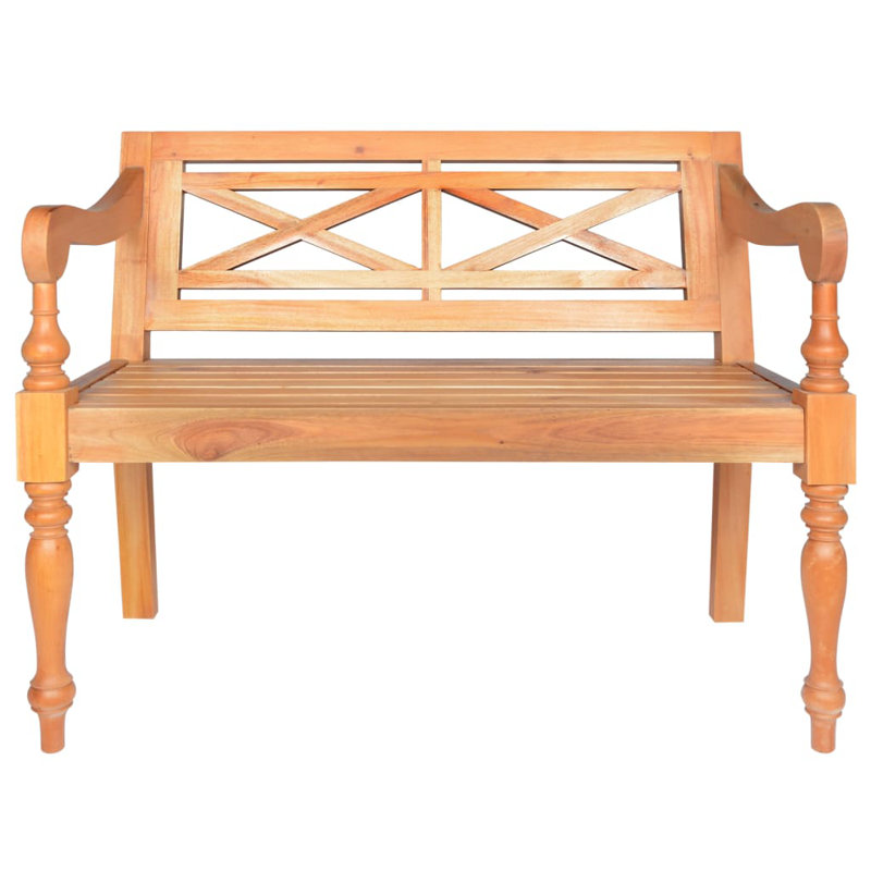 Banc pour hall d'entrée avec banc pour le couloir en bois d'acajou de style entier, Marron clair