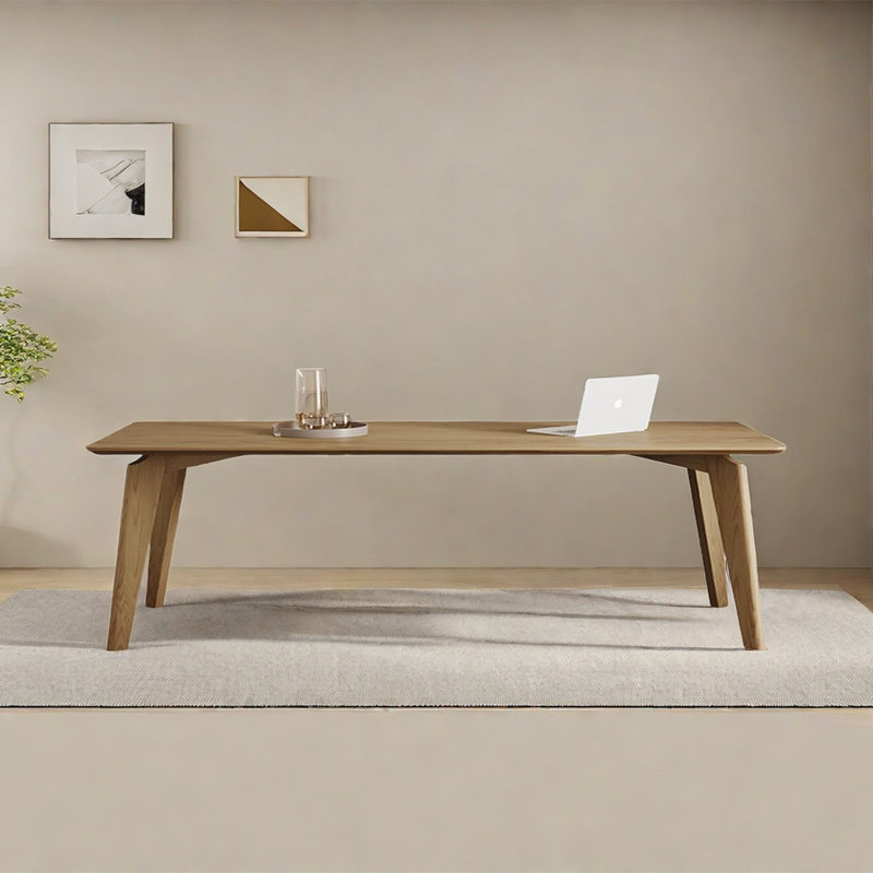Minodor Solid Wood Base Dining Table, 35.43" W x 70.87" L