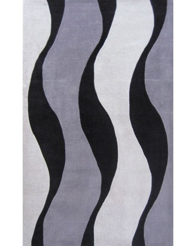 Bright Rug Abstract Indoor Rug, Rectangle 8' x 11'
