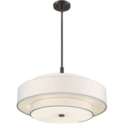 Luminaire suspendu tambour 5 lumières Aa'Iacha
