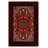 Guria Red/Burgundy Oriental Machine Printed Cotton Chenille Area Rug-1419532384