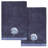 SHELL ROW 2PC Embellished Fingertip Towel Set 100% Turkish Cotton Fingertip Towel-449748465