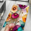 Tapis à motif floral en médaillon floral-315591848