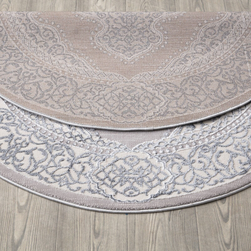 Carenda Floral Area Rug, Round 120cm
