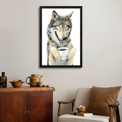 Coffee In The Moonlight Premium Framed Posters