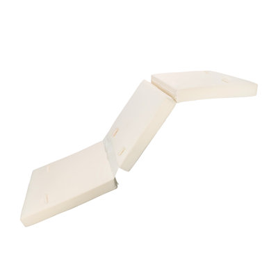 / Chaise Lounge Cushion - Three Folds Style. To Elements, Foam Filled For Comfort. 26.83"w X 75.48"d 3.96"h, Cream Model. Weather-, A Comfy Experience. 27" W 75.48" D 4" H,