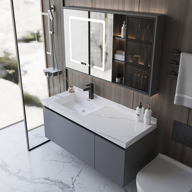 French modern style simple bathroom cabinet