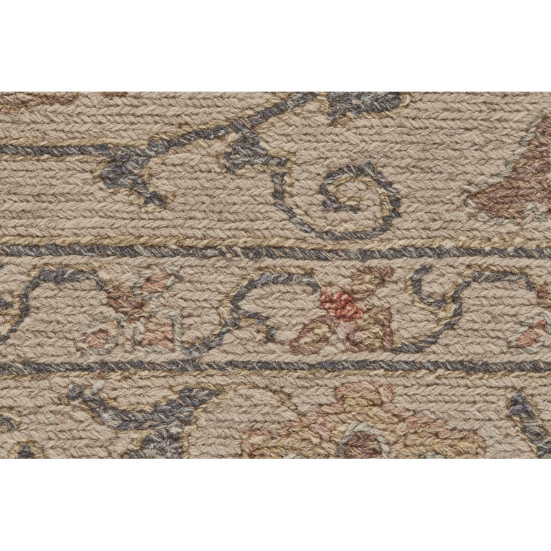 Kondo Wool Oriental Indoor Rug, Rectangle 9'6" x 13'6"