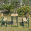 Rectangular 7 - Piece 6- Person 150cm L Table Set