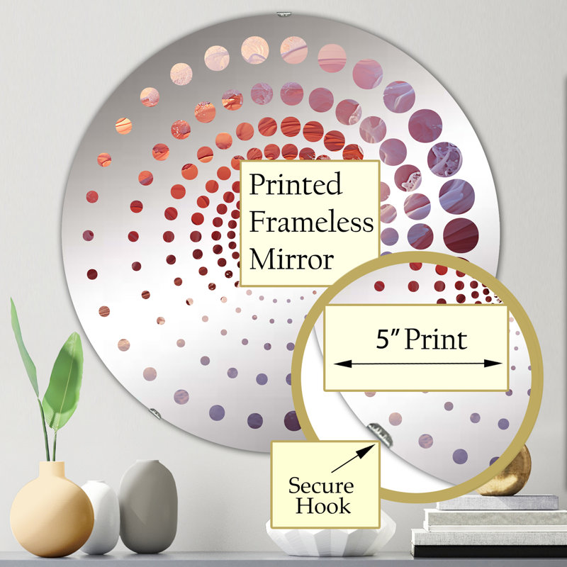 Damori Circle Mirror, 23.6" x 23.6"
