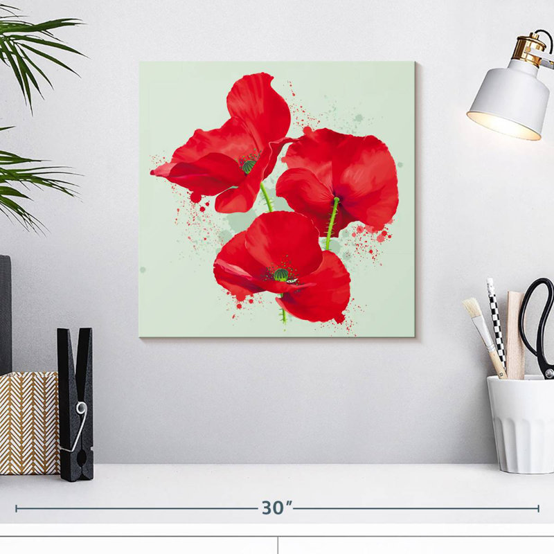 Harnek Crimson Poppies, H 16 po x l 16 po