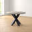 Hetton Round Metal Base Dining Table