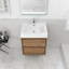 Base de meuble-lavabo mural 24 po Moreno avec plateau en acrylique renforcé Moreno-590151393