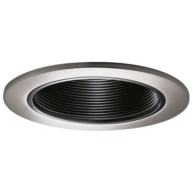 4'' Baffle Recessed Trim, Satin Nickel