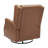Jillean Upholstered Wingback Manual Rocking Glider Recliner Chair with 360° Swivel-1531251135