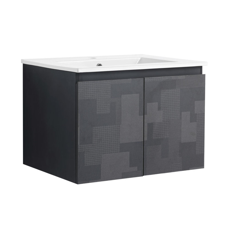 Meuble-lavabo mural Minimalist Design, 24"